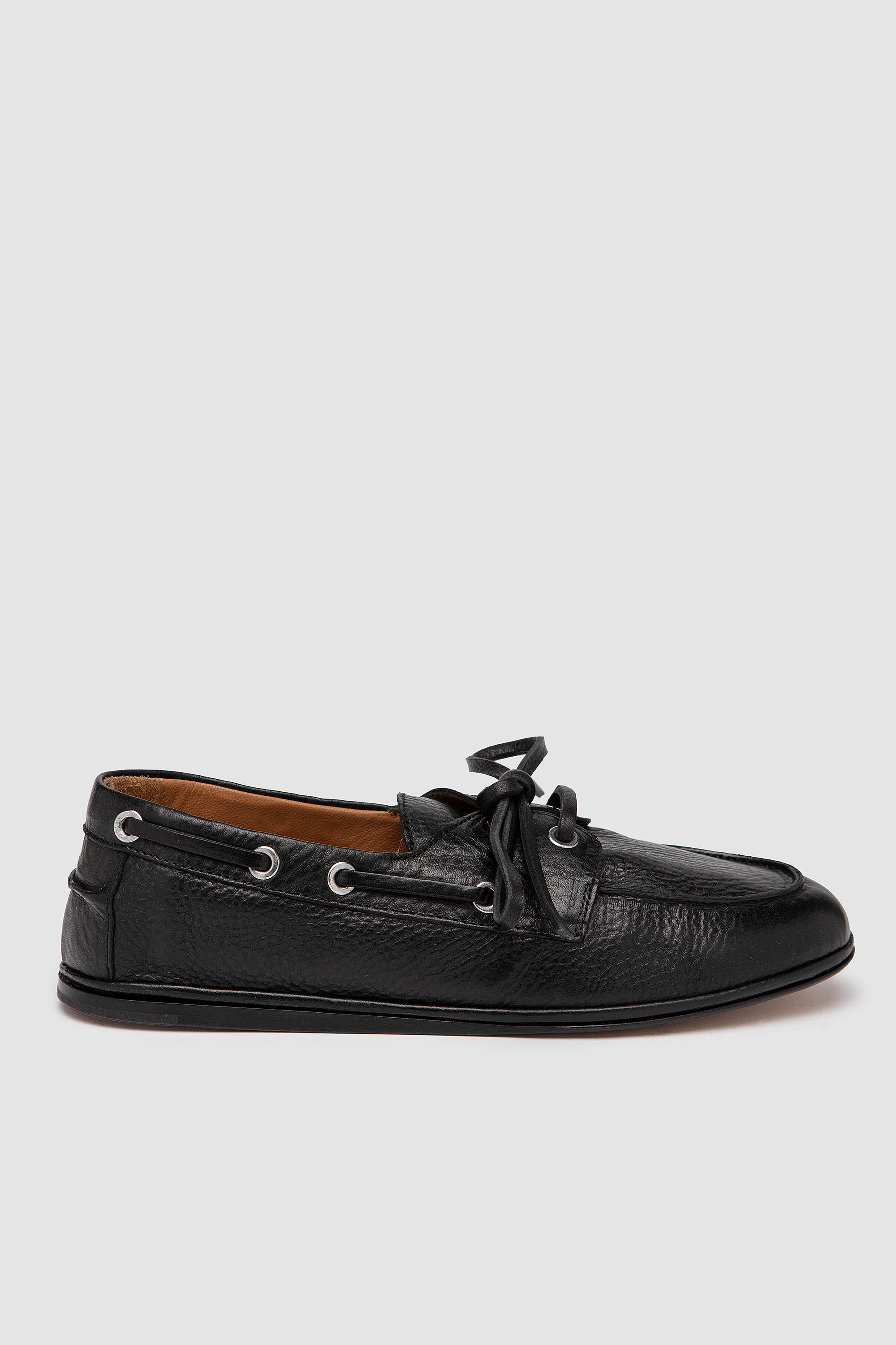 Woman Leather Boat shoes. Elia Maurizi