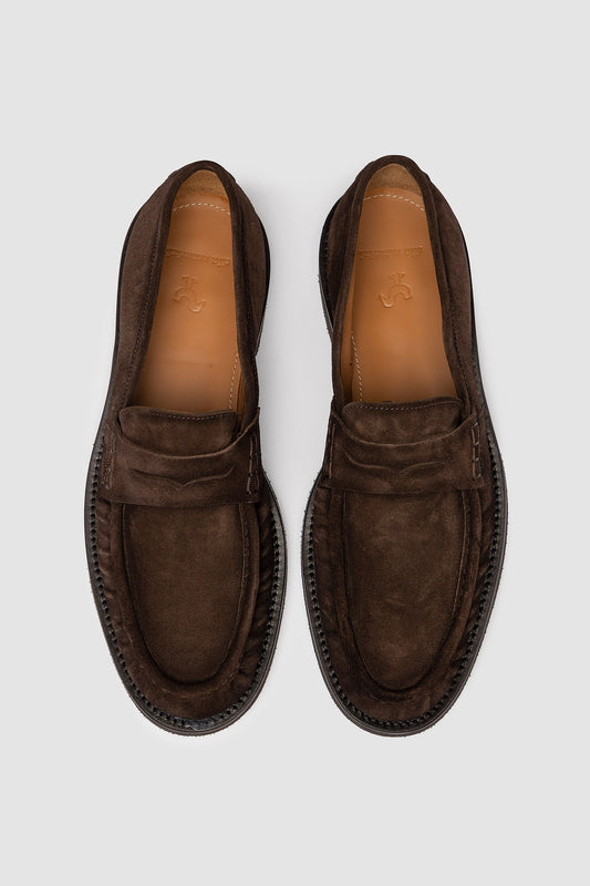 ANTONIO dunkelbraun Veloursleder