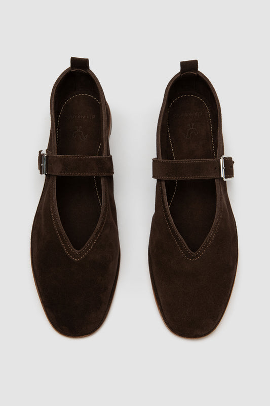 ASTRID Dark brown SUEDE