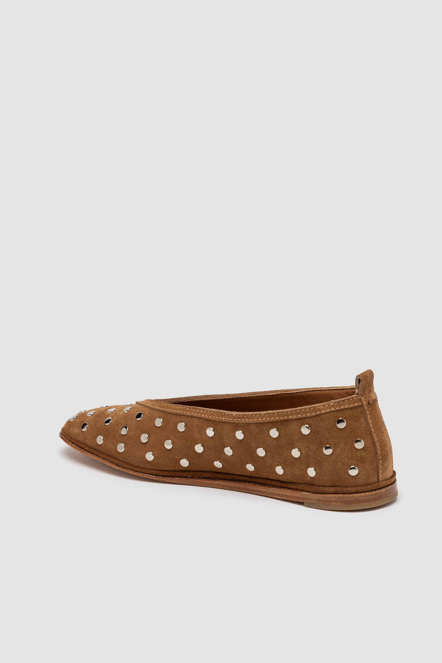 PARRY STUDS EN DAIM MARRON